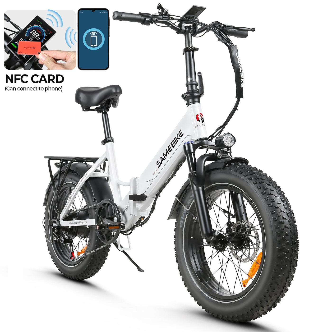 SAMEBIKE LOTDM200-II Pneus larges Vélo électrique pliant