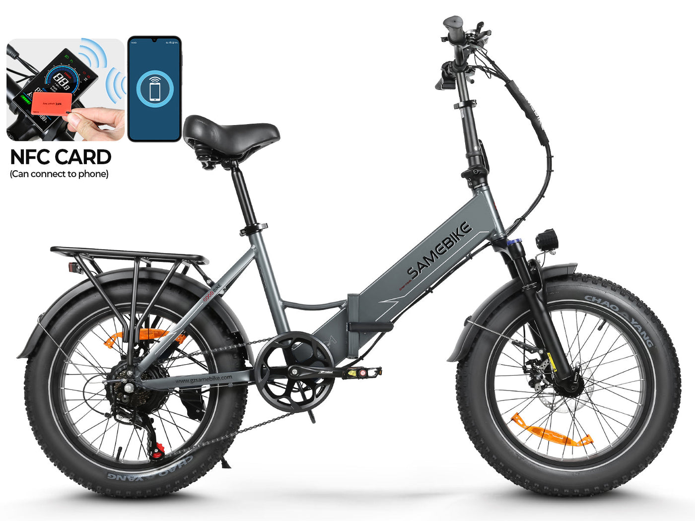 SAMEBIKE LOTDM200-II Pneus larges Vélo électrique pliant