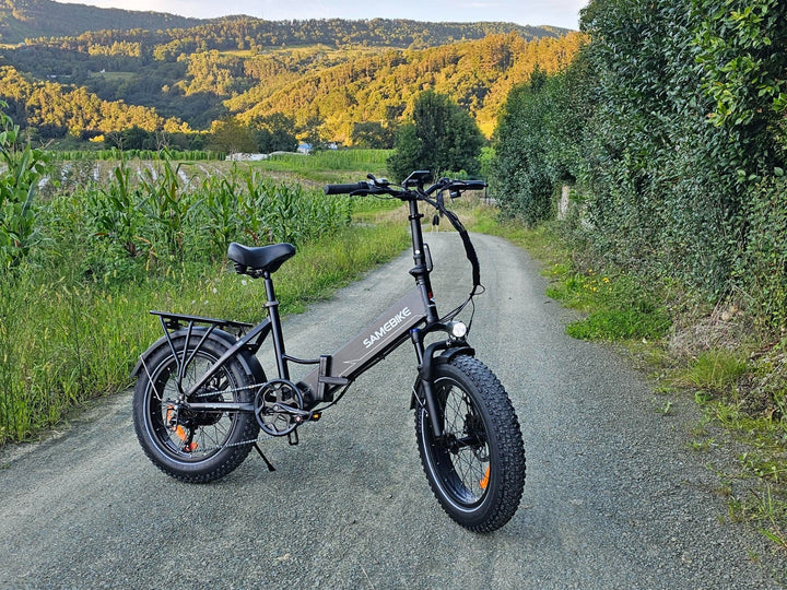 Vélo électrique SAMEBIKE LOTDM200-II – Pneus Gras 20x4.0, Suspension Complète, 45km/h, Noir